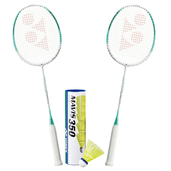 YONEX Nanoflare 001 Feel White Mint 5UG5 78g Badminton Racket – Ultra-Light, Fast & Beginner Friendly