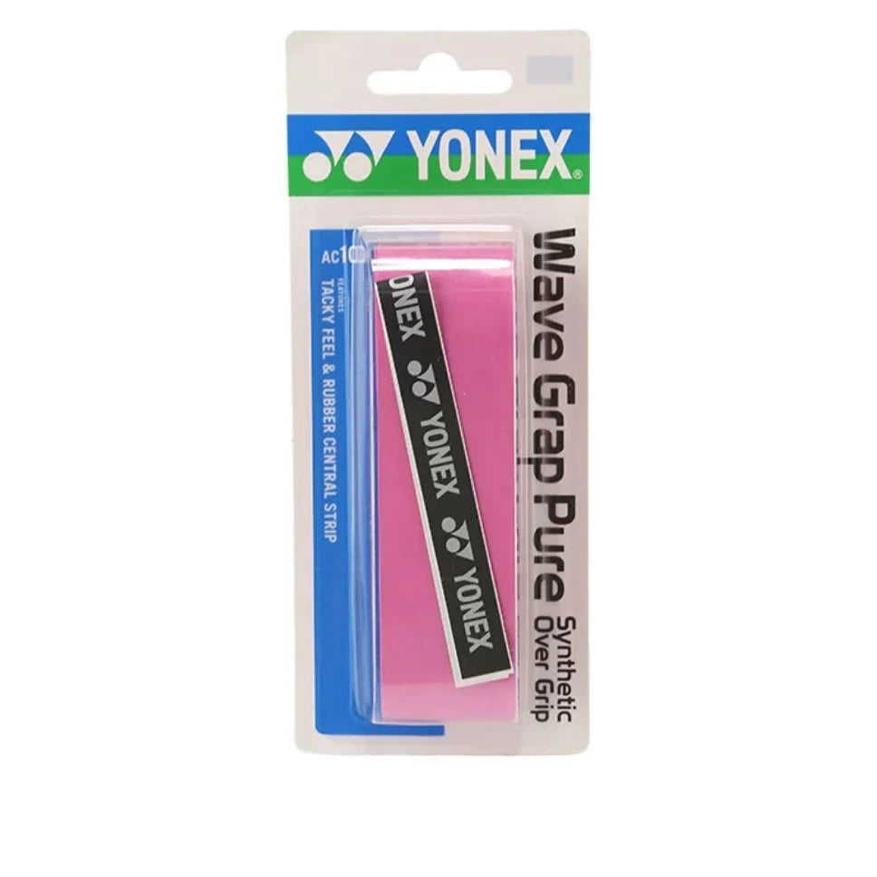 YONEX AC108WEX Wave Grap Pure Synthetic Over Grip - BLACK