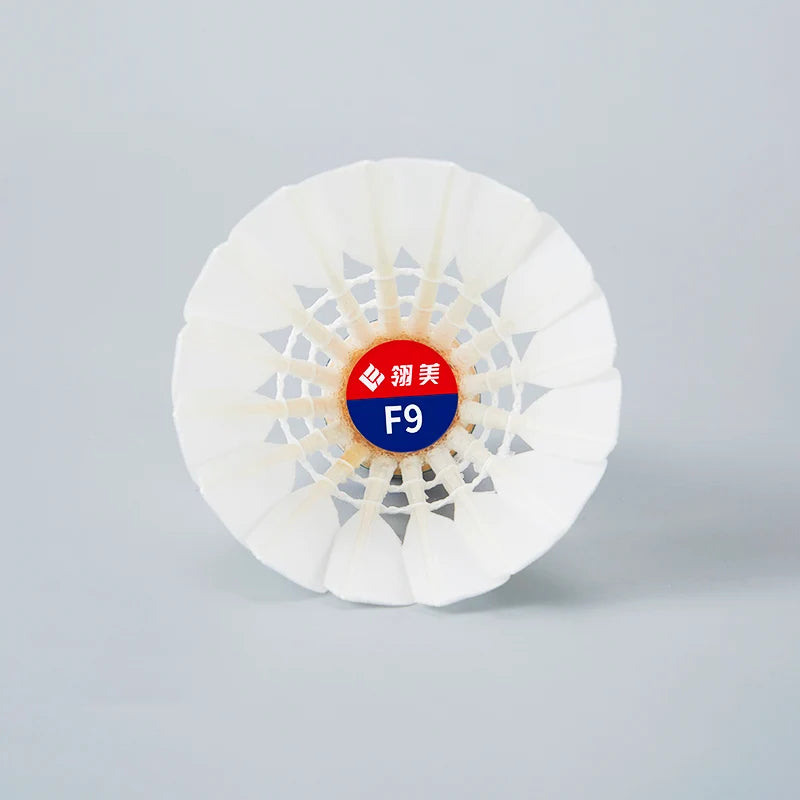LINGMEI LING MEI 12 PCS F9 Badminton Goose Feather Badminton Shuttlecock