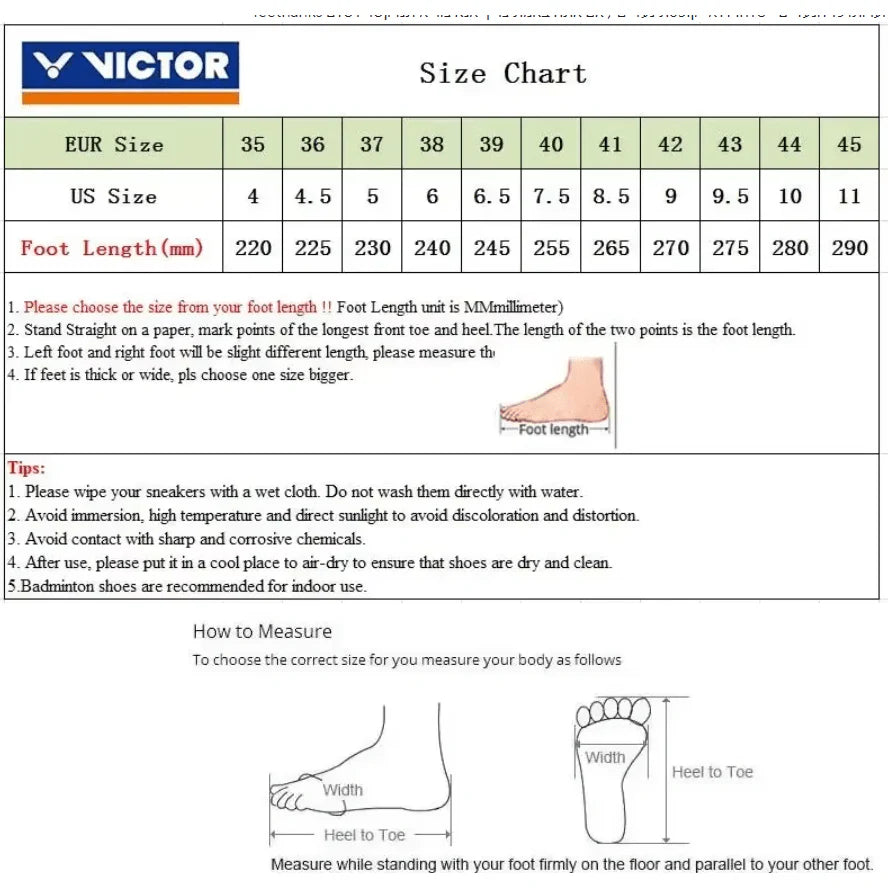 VICTOR All-Around Badminton Shoes For Wide Foot A170II