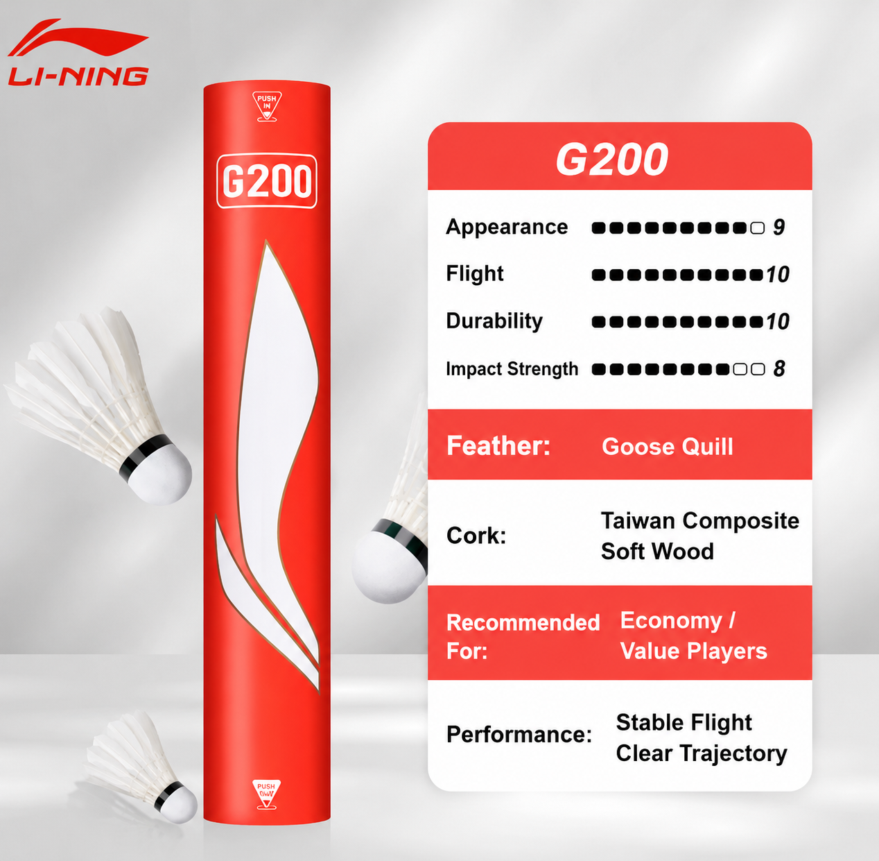 Lining G200 Shuttlecocks