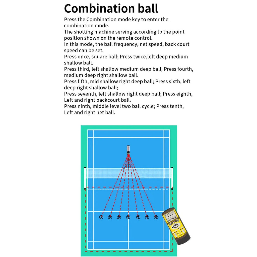 SIBOASI B2300A Badminton Machine (SKU SS-B2300A)