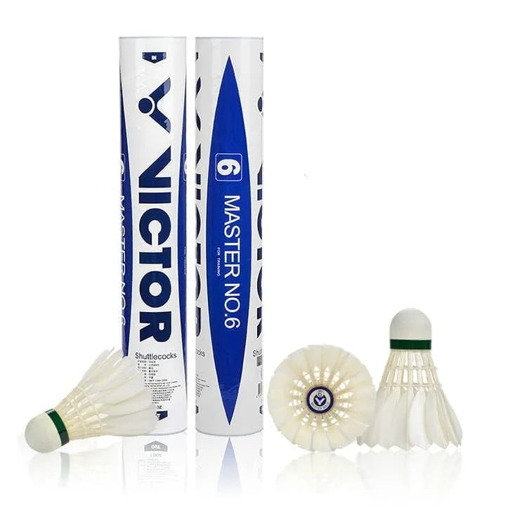 Victor Master No.6 Badminton Shuttlecock Birdy 12-Pack (Speed-77)