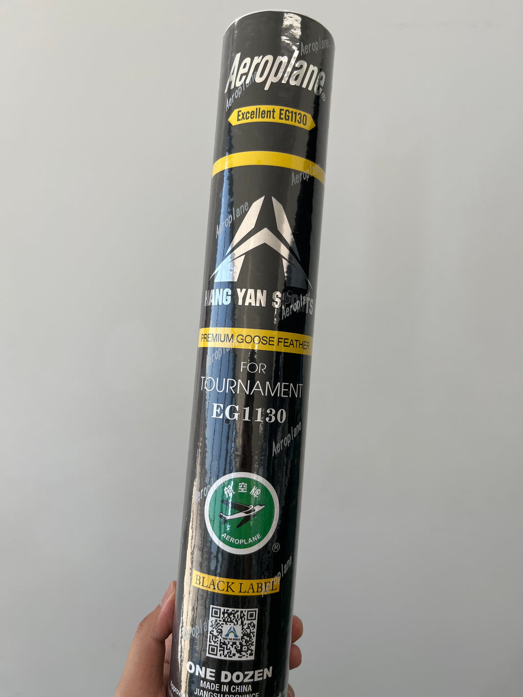 Aeroplane Black Label EG1130 Feather Shuttlecocks – Tournament Grade