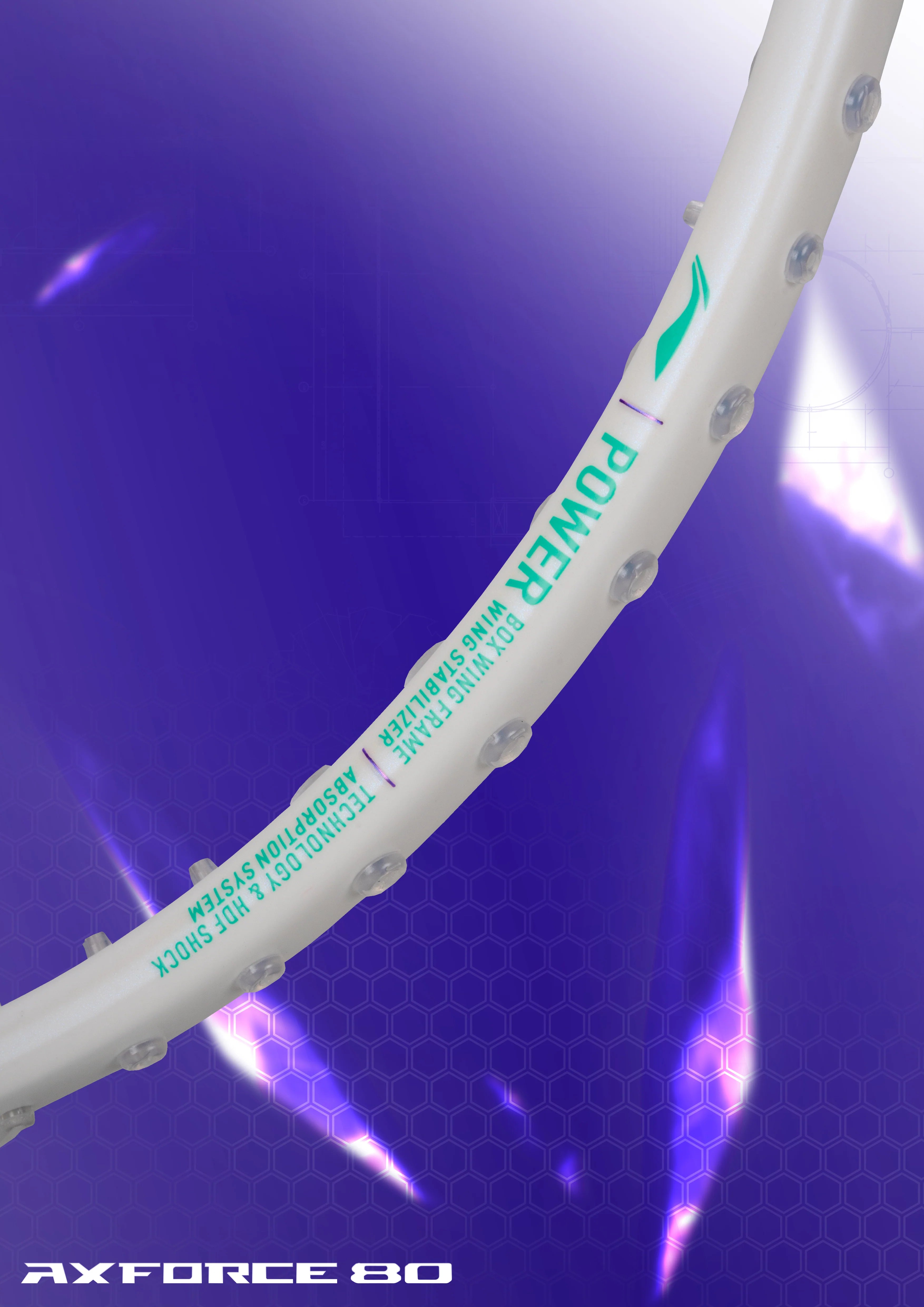 LI-NING AXFORCE 80 5U G6 Badminton Racket Lightweight Cannon