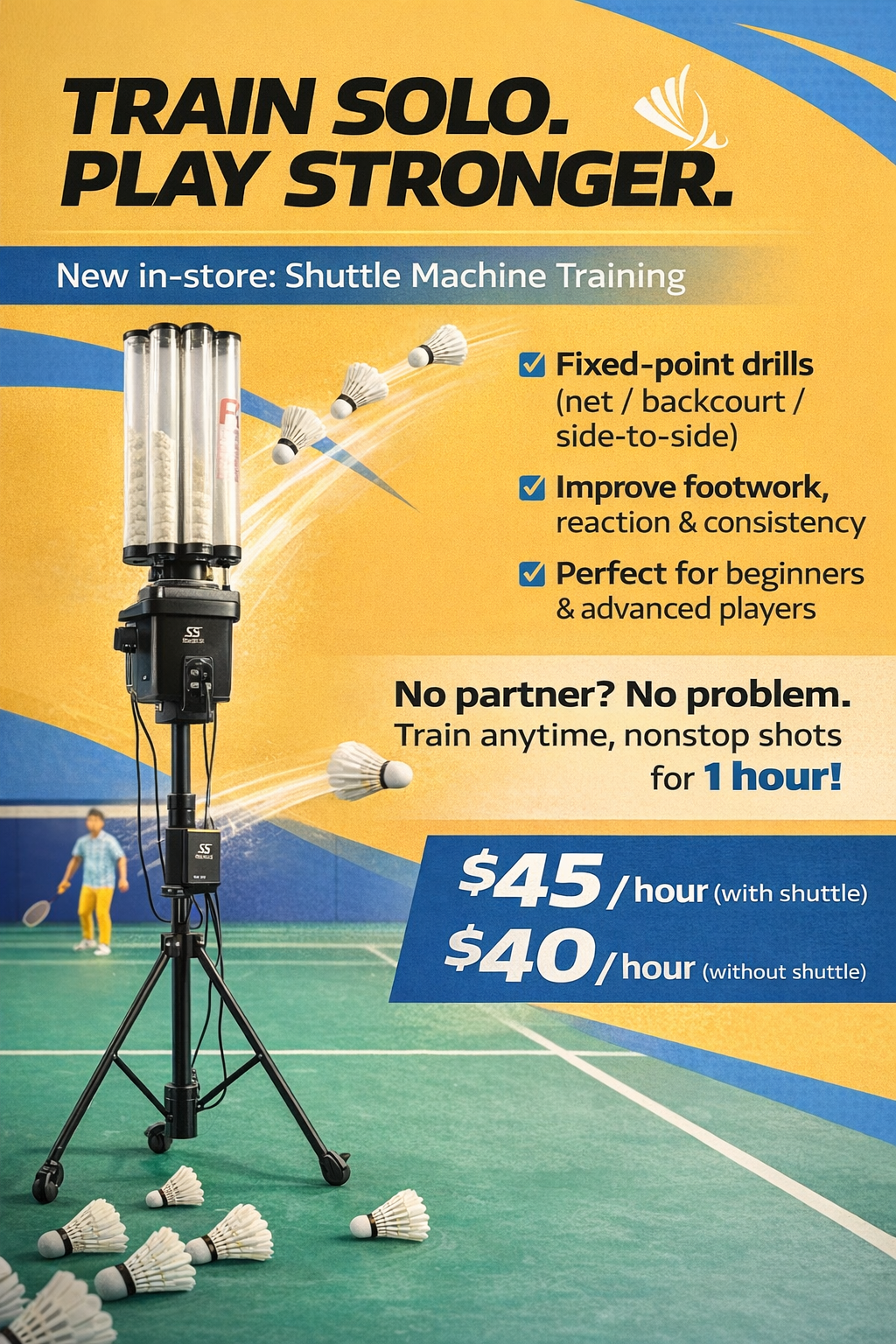 Shuttle Machine Training (Solo Practice)