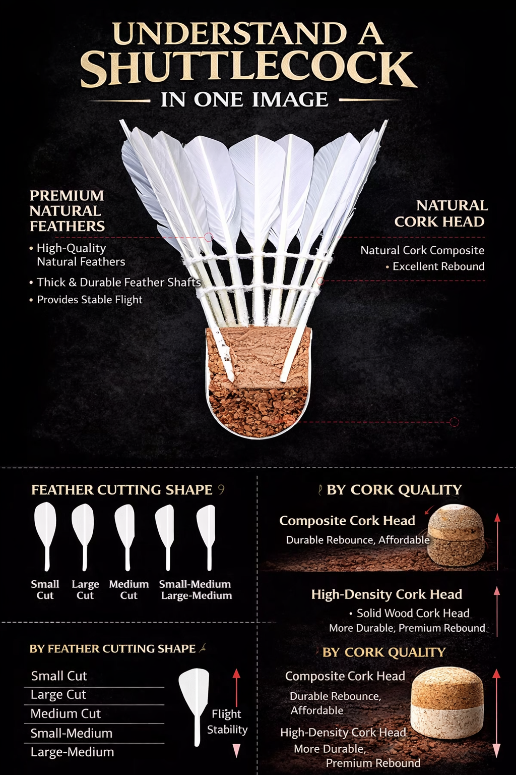 IMbox Feather Shuttlecocks