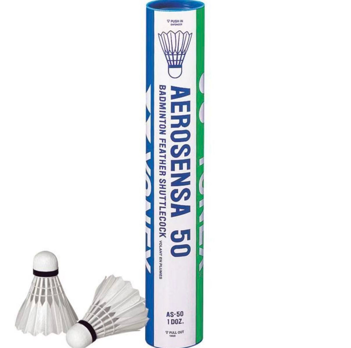 YONEX AEROSENSA 50 Feather Badminton Shuttlecocks – 12PCS