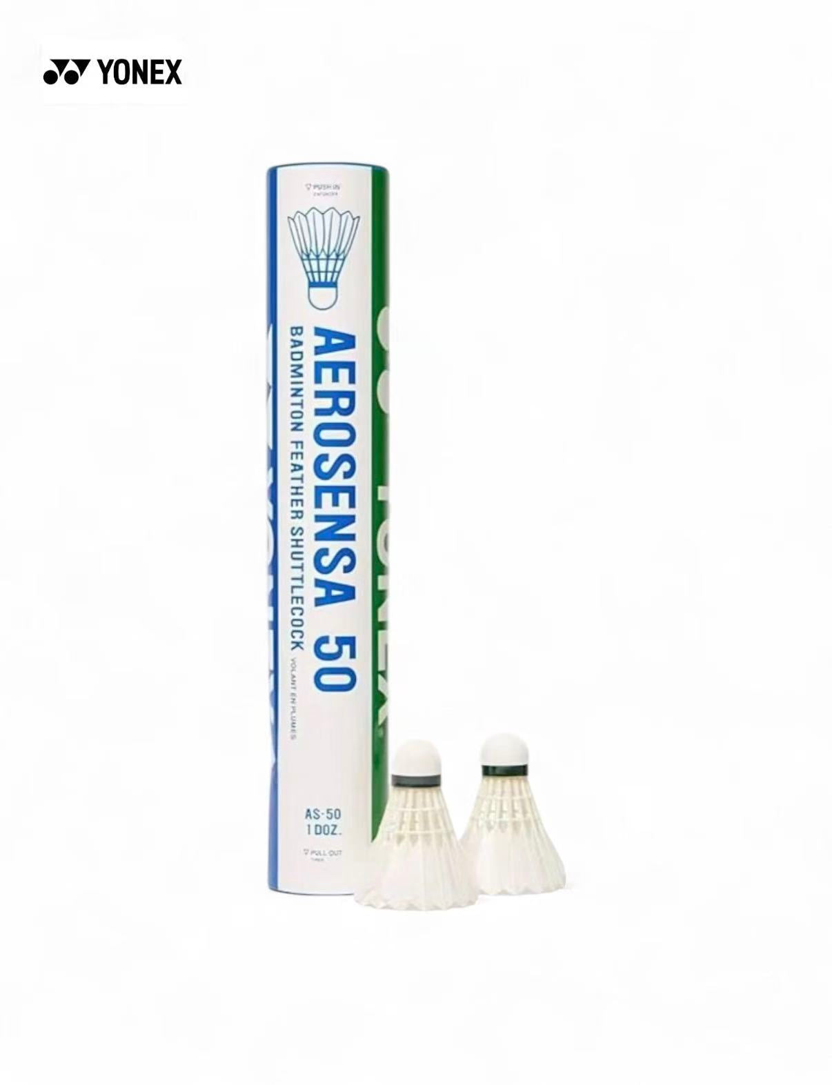YONEX AEROSENSA 50 Feather Badminton Shuttlecocks – 12PCS