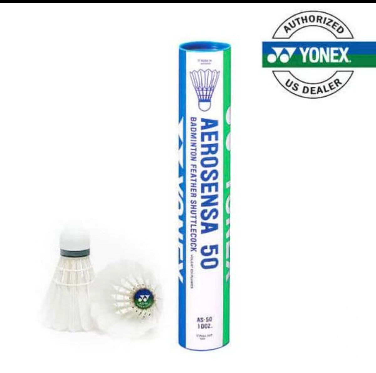 YONEX AEROSENSA 50 Feather Badminton Shuttlecocks – 12PCS