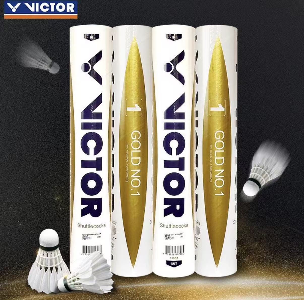 VICTOR Special Pink Feather Badminton Shuttlecocks – 12PCS