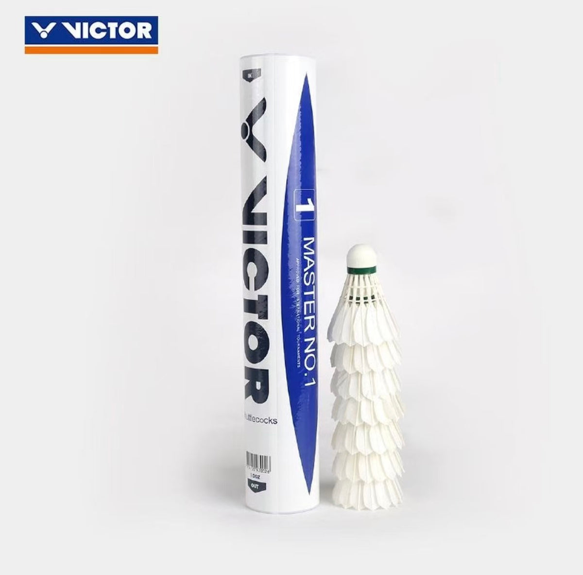 VICTOR Master No.1 Goose Feather Badminton Shuttlecocks – 12PCS