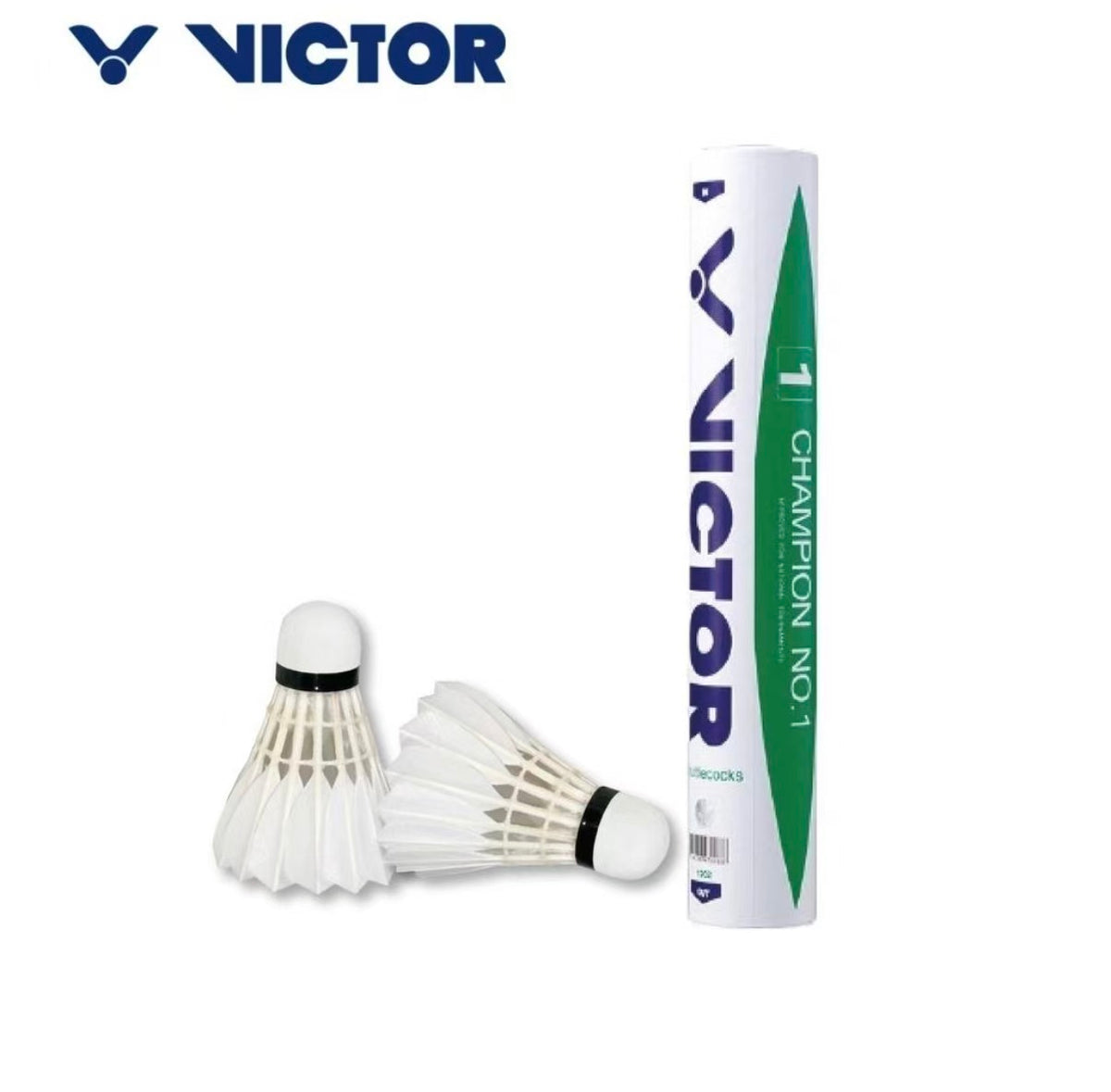 VICTOR Champion No.1 Feather Badminton Shuttlecocks – 12PCS