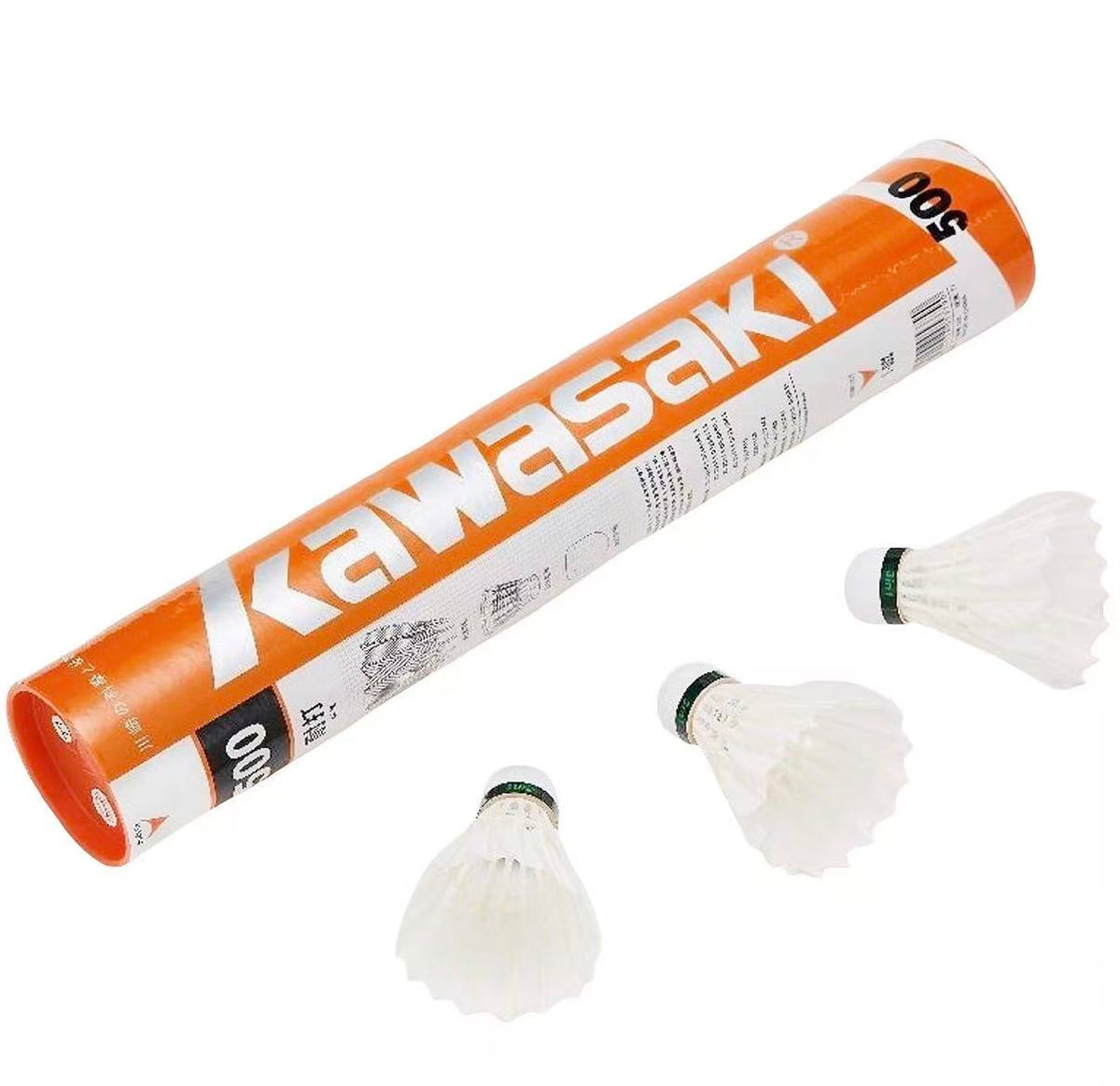 Kawasaki King Kong 500 (K500) Goose Feather Badminton Shuttlecocks – 12PCS