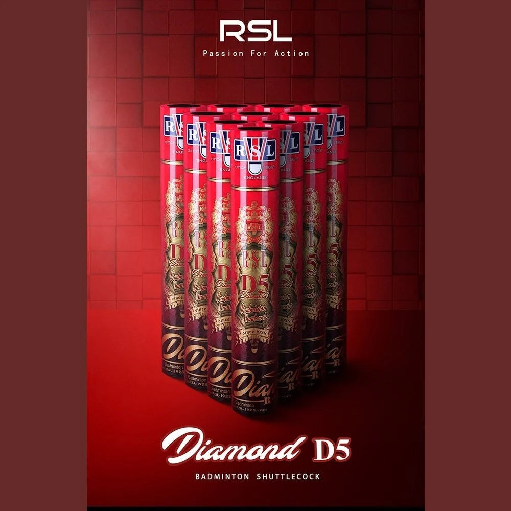 RSL D5 Badminton Shuttlecock Goose Feather Top Class