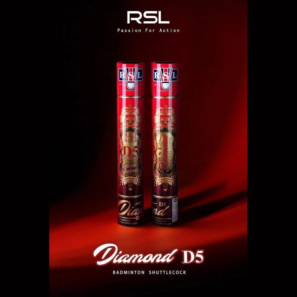 RSL D5 Badminton Shuttlecock Goose Feather Top Class