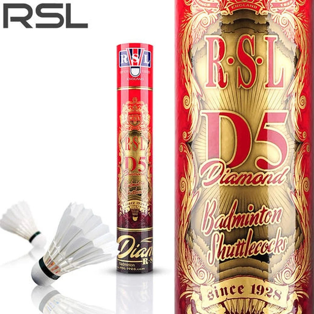 RSL D5 Badminton Shuttlecock Goose Feather Top Class