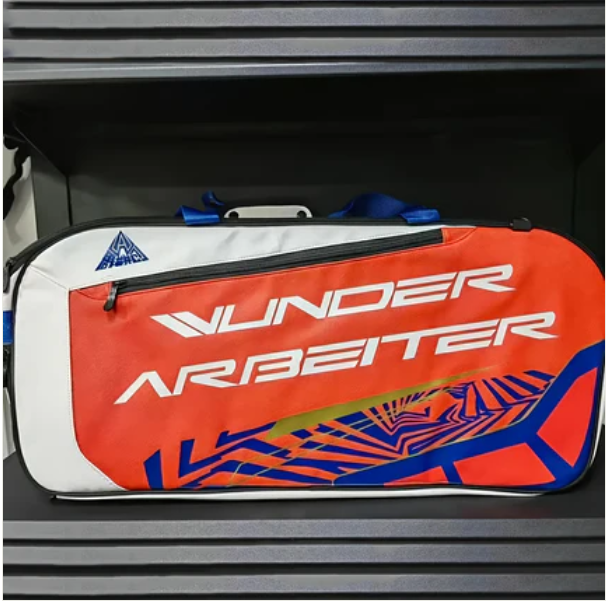 IVUNDER ARBEITER Badminton Sport Bag(WABAG001)White and Red 9PC