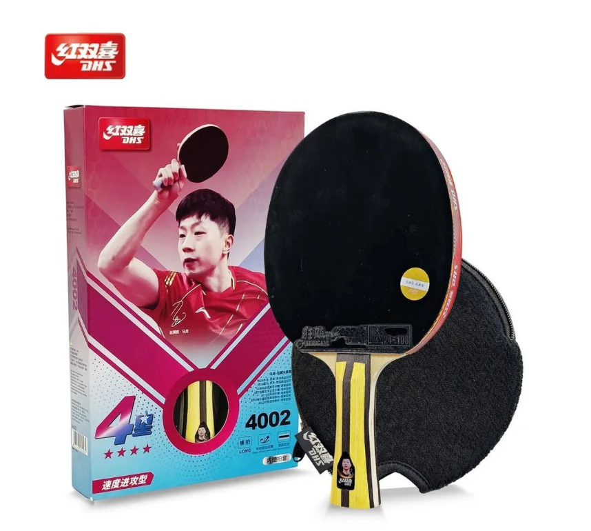 DHS 4 Star Table Tennis Bat Racket (Hurricane 3 + G888 Rubber)