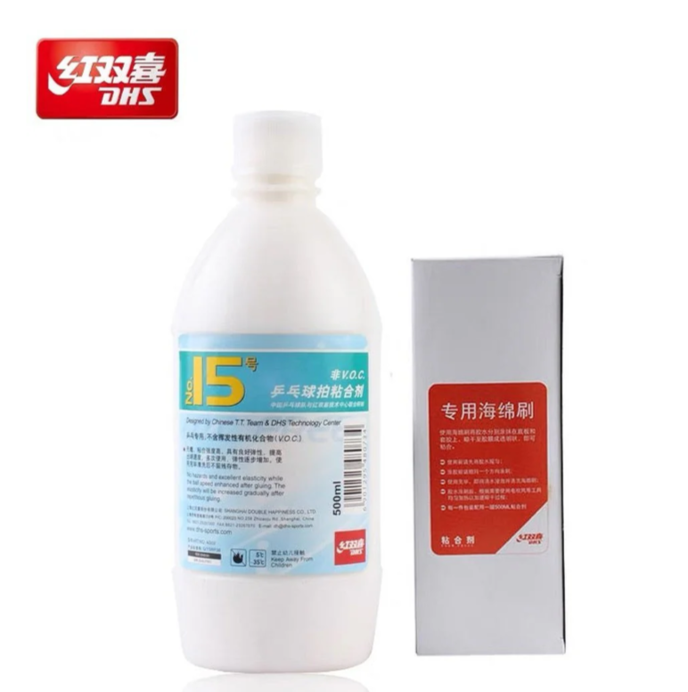 DHS NO.15 Table Tennis Glue with sponge (V.O.C Free)50ml/98ml/500ml