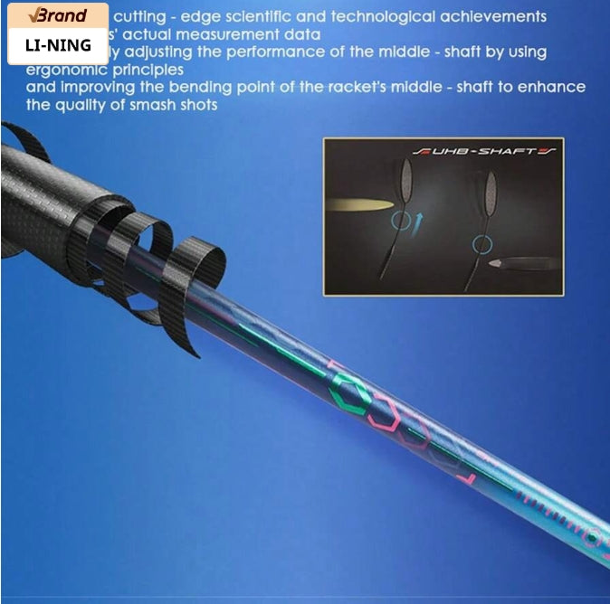 LI-NING AXFORCE 50 4U Badminton Racket – Lightweight Power