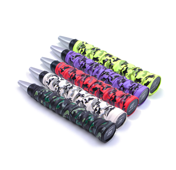 SPP Camouflage Memory Keel Racket Grip Anti Slip Super Absorbent Tennis, Badminton, Pickleball Overgrip Grip