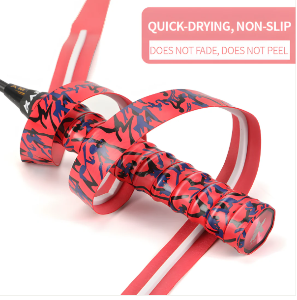 SPP Camouflage Memory Keel Racket Grip Anti Slip Super Absorbent Tennis, Badminton, Pickleball Overgrip Grip