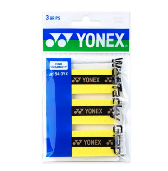 YONEX AC154-3YX Wet Tacky Grap 3pcs High Durability