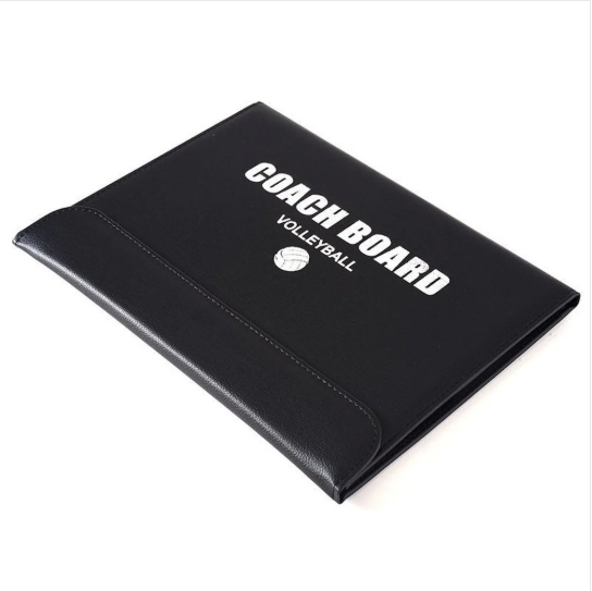 SPPHOENIX Foldable Volleyball Coach Tactics Board - Double-Sided Magnetic Coaching Clipboard, Strategy Planning Book Set