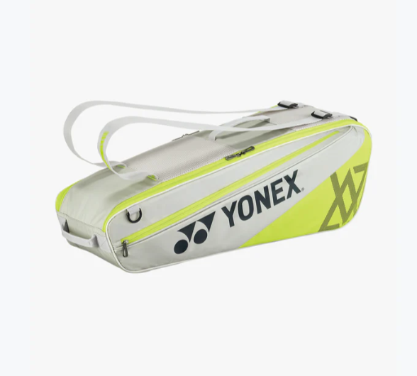 YONEX 2025 Club Racquet Bag VA (6pcs) for Badminton/Tennis - Grayish Beige BA52526VEX