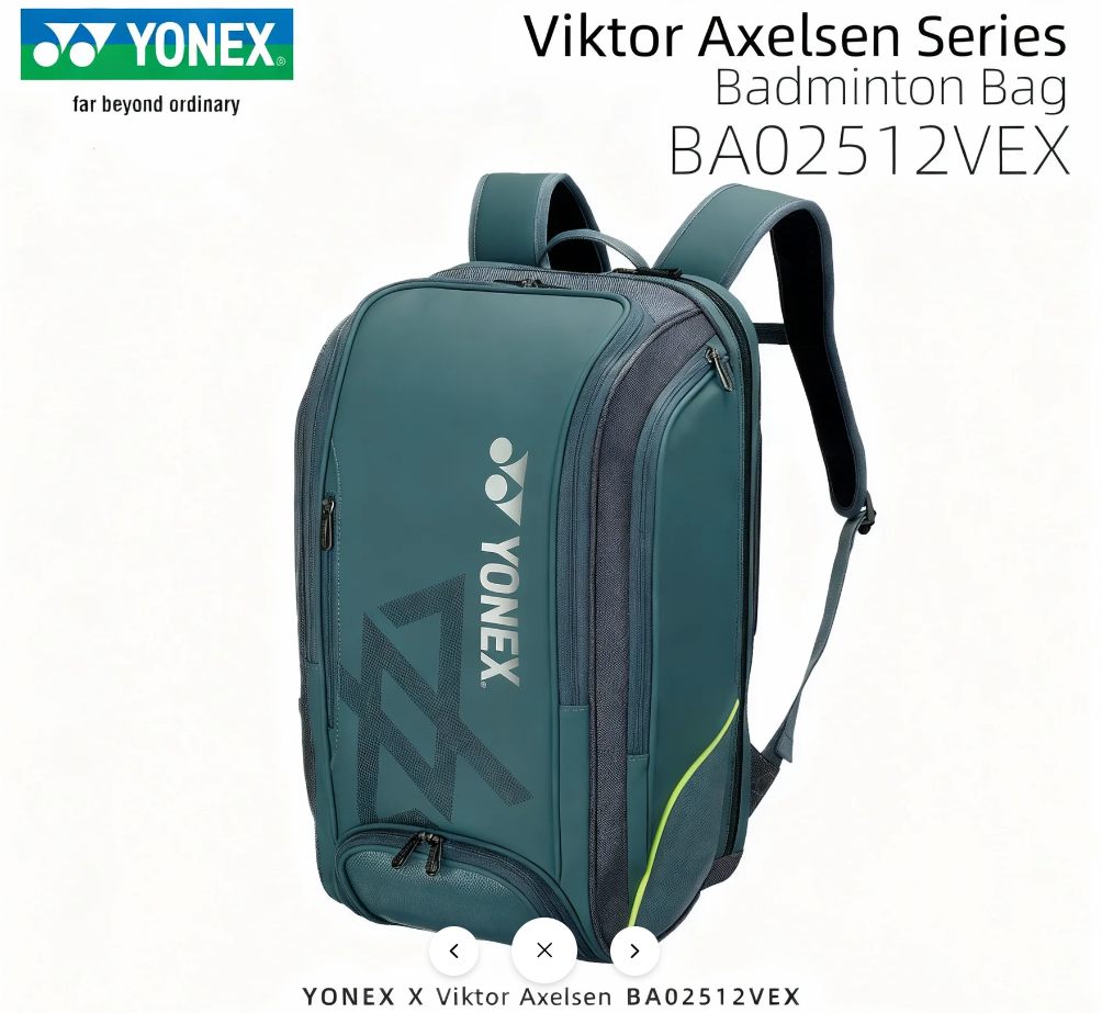 YONEX Expert Badminton/ Tennis Backpack VA Collection BA02512VEX Steel Gray