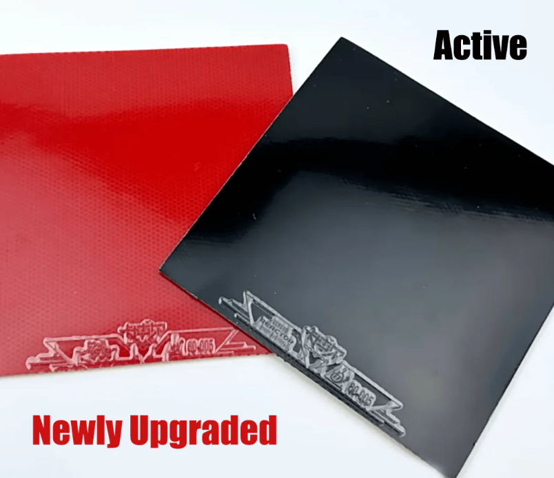 REACTOR Corbor Table Tennis Rubber Loop Plus Attack Pips in Sheet 1Red 1Black