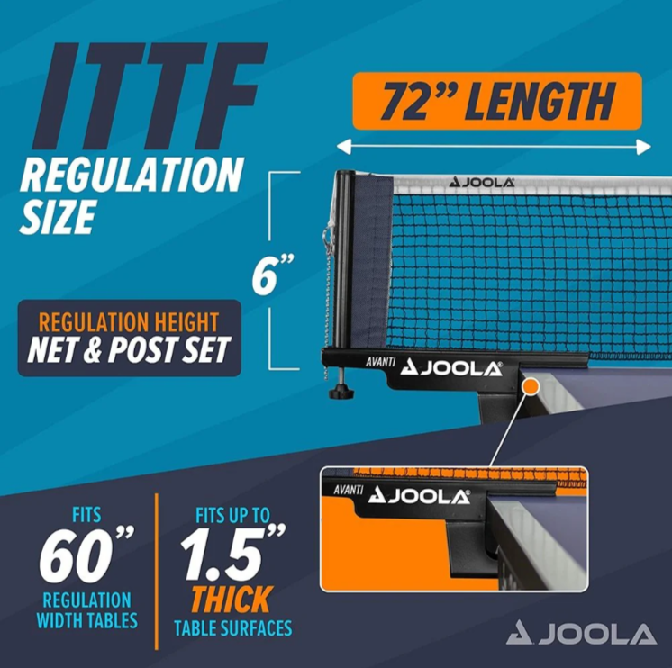 JOOLATABLE TENNIS NET AND POST SET (31009AV)